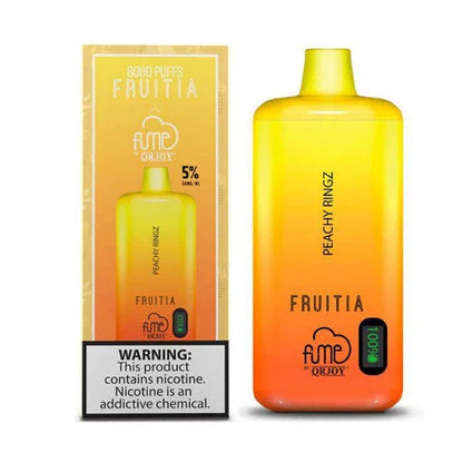 Fruitia x Fume Peach Ringz Flavor - Disposable Vape