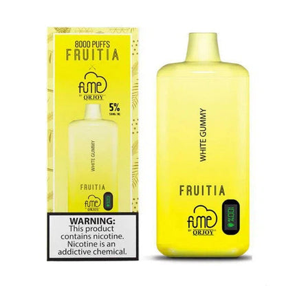 Fruitia x Fume White Gummy Flavor - Disposable Vape