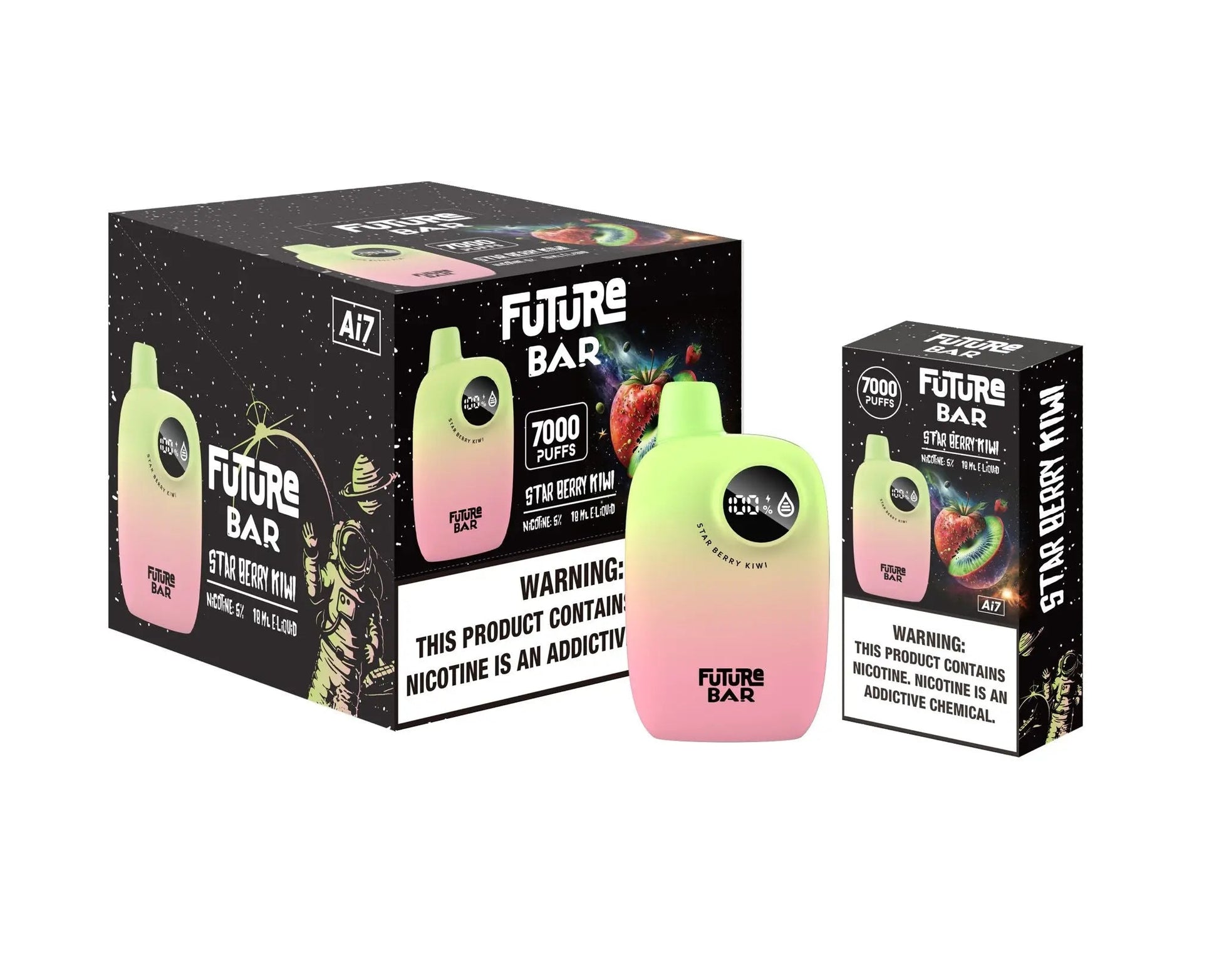 Future Bar 7000 Star Berry Kiwi Flavor - Disposable Vape