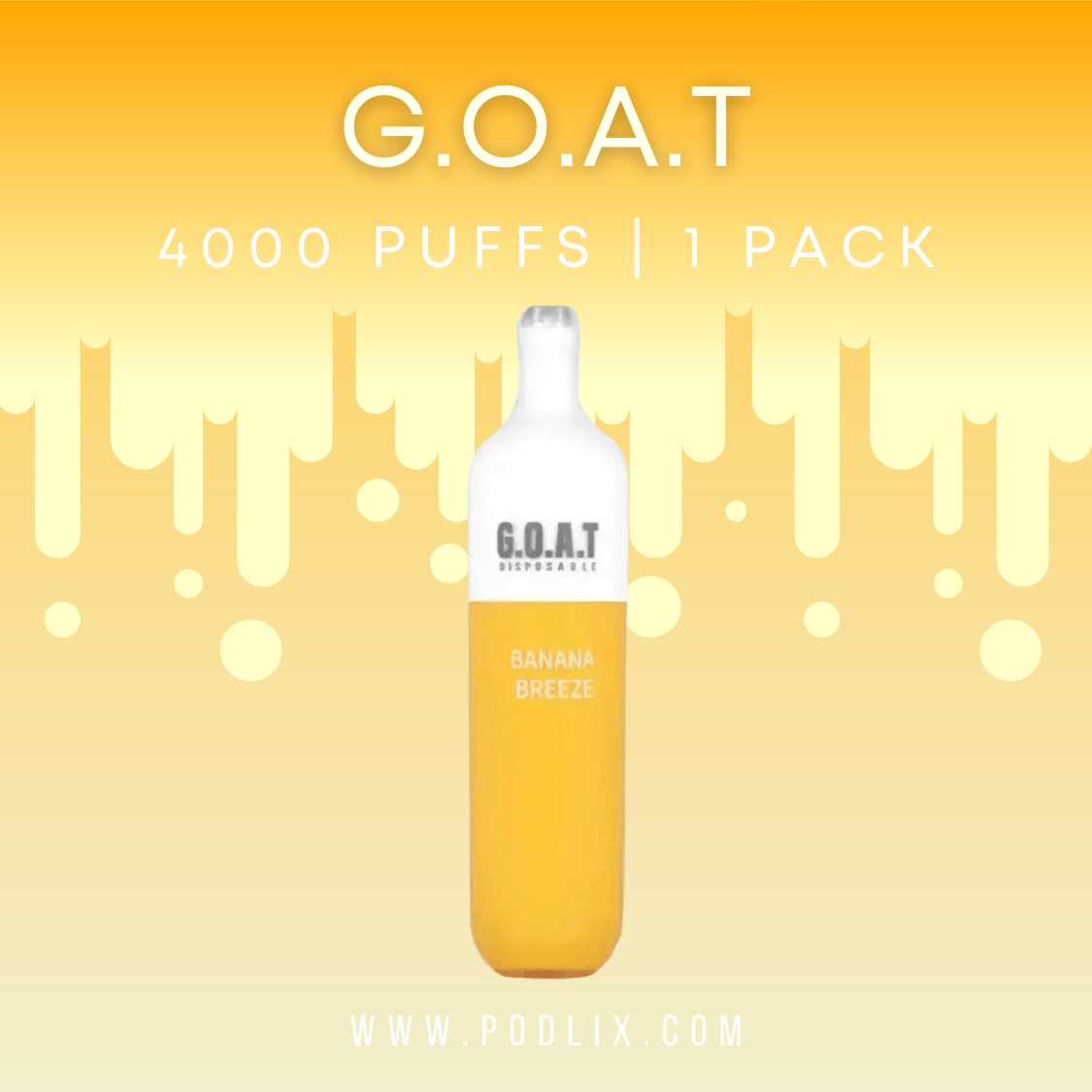 G.O.A.T 4000 Flavor - Disposable Vape