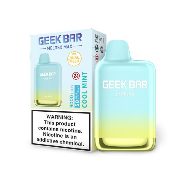 Geek Bar Meloso Max Cool Mint Flavor - Disposable Vape