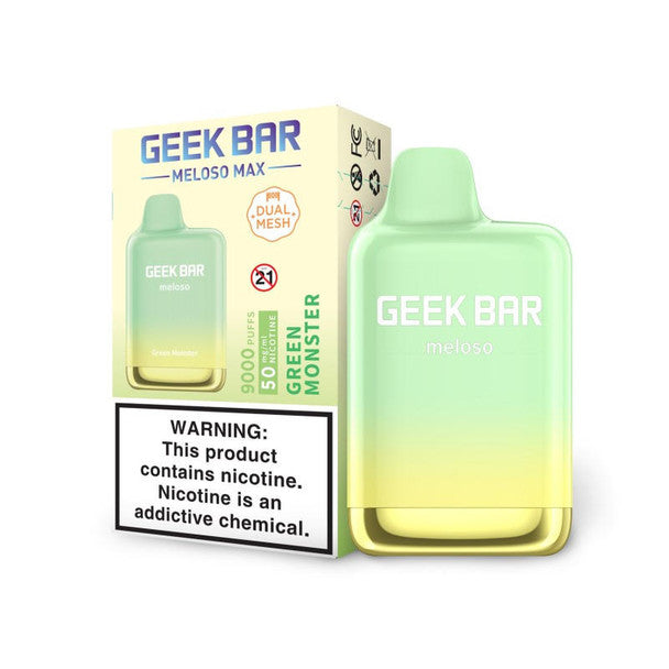 Geek Bar Meloso Max Green Monster Flavor - Disposable Vape