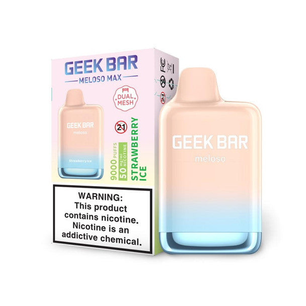 Geek Bar Meloso Max Strawberry Ice Flavor - Disposable Vape