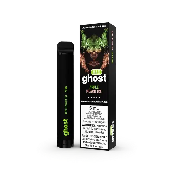 Ghost MAX APPLE PEACH ICE Flavor - Disposable Vape