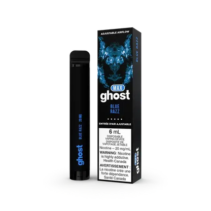 Ghost MAX BLUE RAZZ Flavor - Disposable Vape
