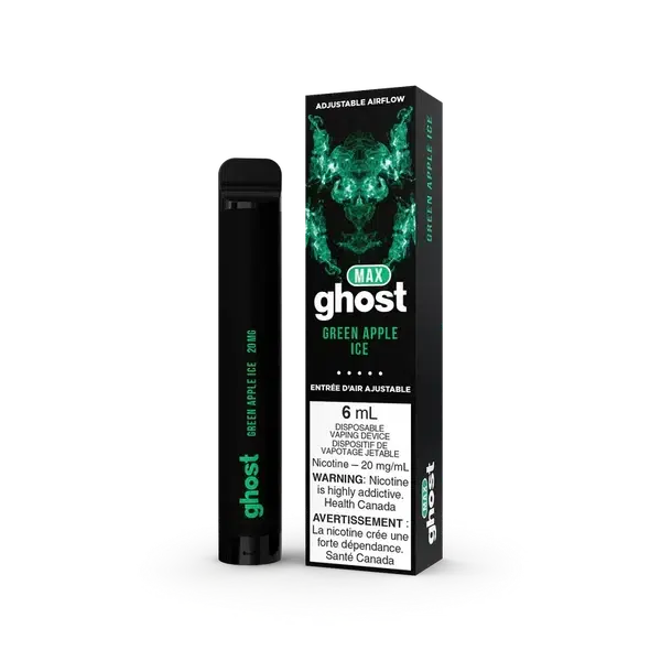 Ghost MAX GREEN APPLE ICE Flavor - Disposable Vape