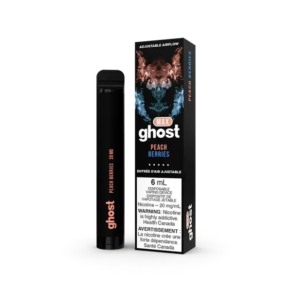 Ghost MAX PEACH BERRIES Flavor - Disposable Vape