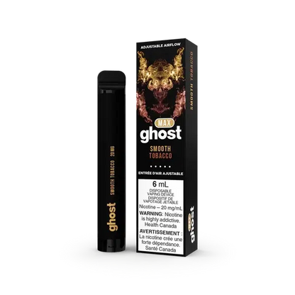 Ghost MAX SMOOTH TOBACCO Flavor - Disposable Vape