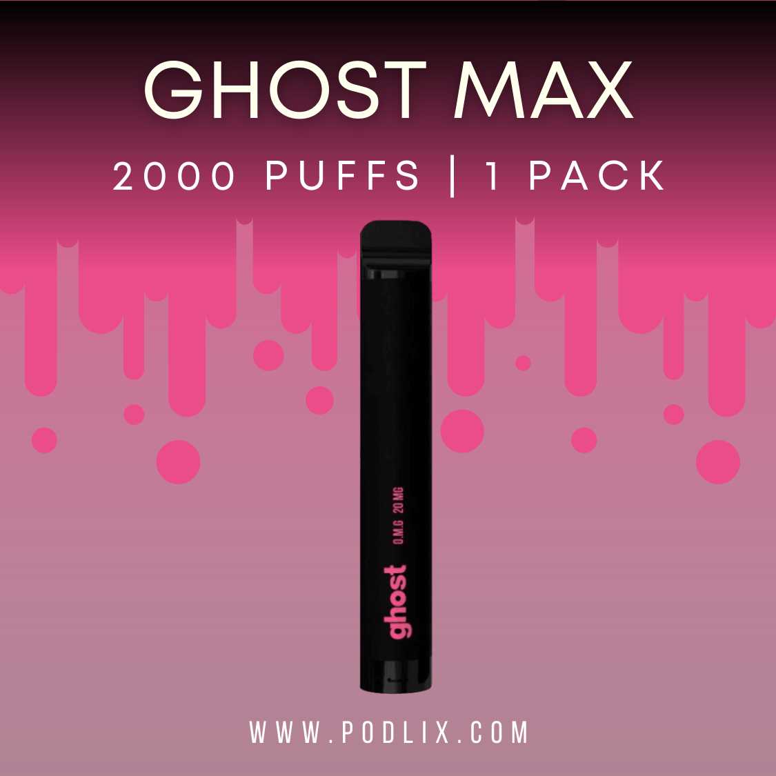 Ghost MAX Flavor - Disposable Vape