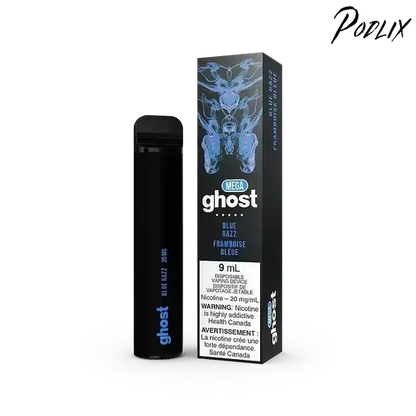 Ghost MEGA BLUE RAZZ Flavor - Disposable Vape