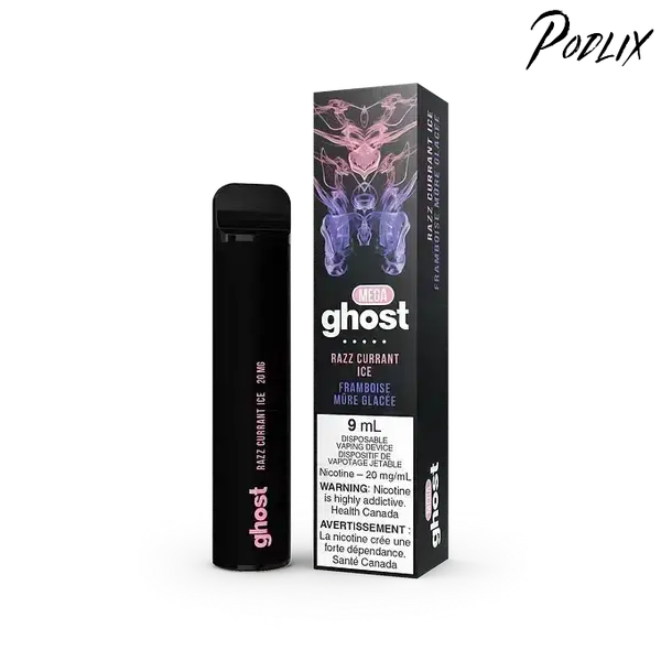Ghost MEGA RAZZ CURRANT ICE Flavor - Disposable Vape