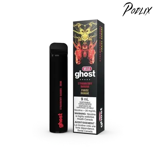 Ghost MEGA STRAWBERRY BANANA Flavor - Disposable Vape