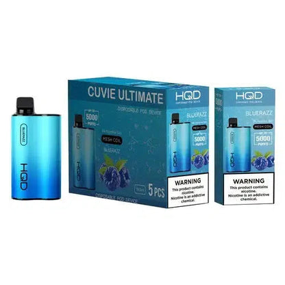 HQD Cuvie Ultimate Blue Razz Flavor - Disposable Vape