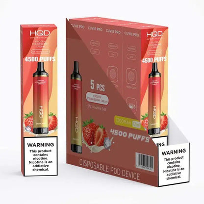 HQD XXL Cuvie Pro Frozen Strawberry Cream Flavor - Disposable Vape