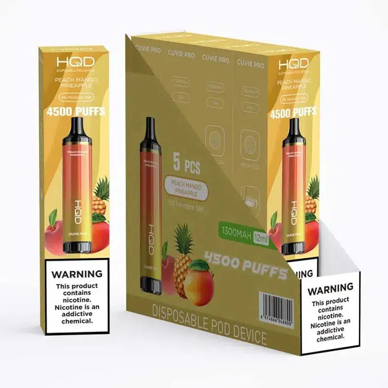 HQD XXL Cuvie Pro Peach Mango Pineapple Flavor - Disposable Vape