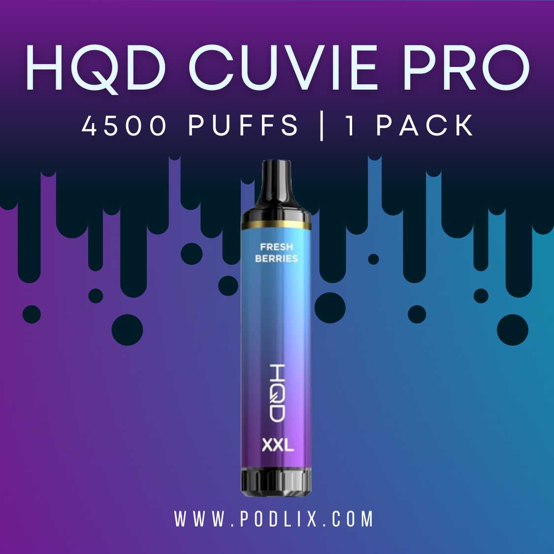 HQD XXL Cuvie Pro Flavor - Disposable Vape
