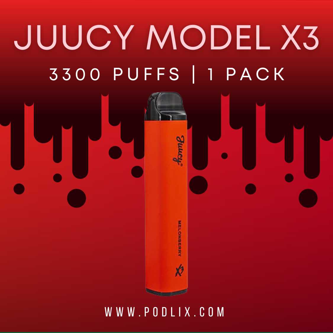 Juucy Model X3 Flavor - Disposable Vape