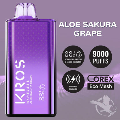 Kros Wireless Aloe Sakura Grape Flavor - Disposable Vape