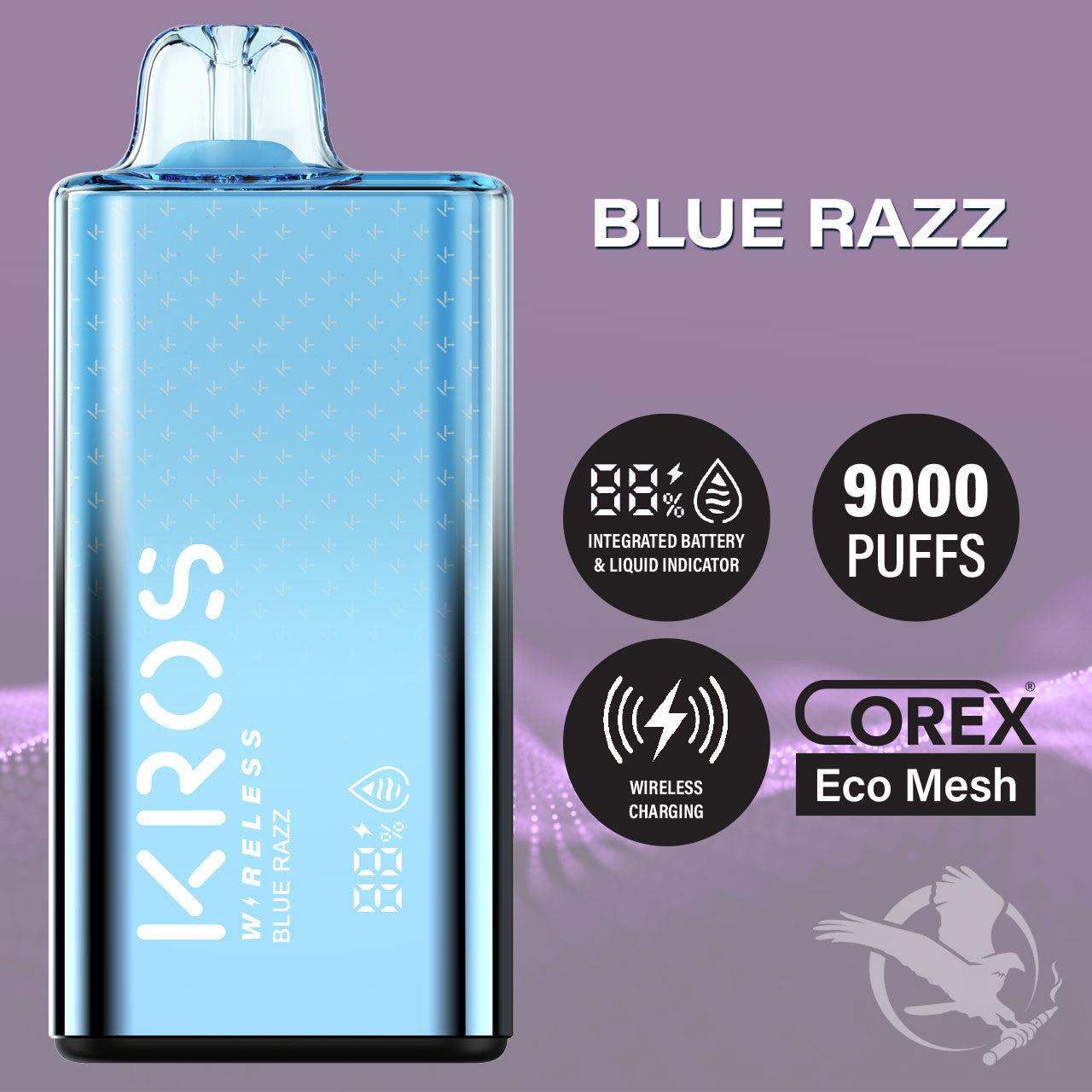 Kros Wireless Blue Razz Flavor - Disposable Vape