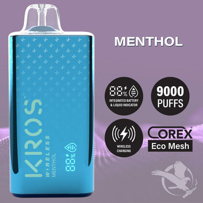 Kros Wireless Crisp Menthol Flavor - Disposable Vape