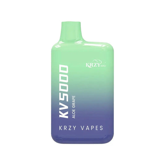 KRZY KV5000 Aloe Grape Flavor - Disposable Vape