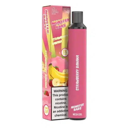 Monster Bar 3500 Strawberry Banana Flavor - Disposable Vape