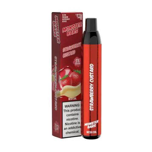 Monster Bar 3500 Strawberry Custard Flavor - Disposable Vape