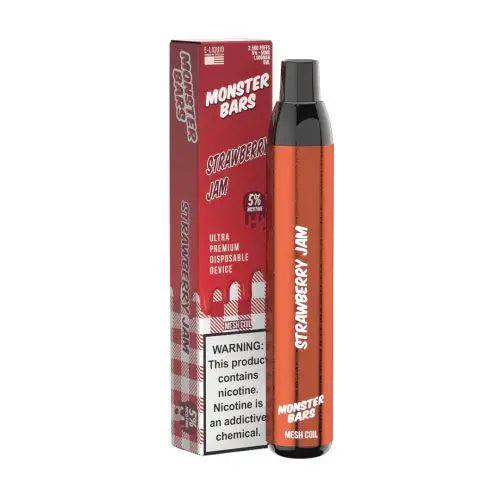 Monster Bar 3500 Strawberry Jam Flavor - Disposable Vape