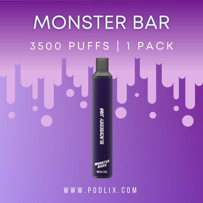 Monster Bar 3500 Flavor - Disposable Vape