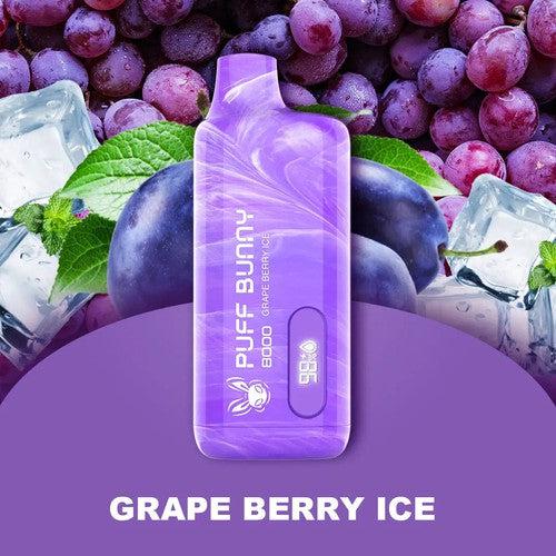 Puff Bunny 8000 Grape berry ice Flavor - Disposable Vape