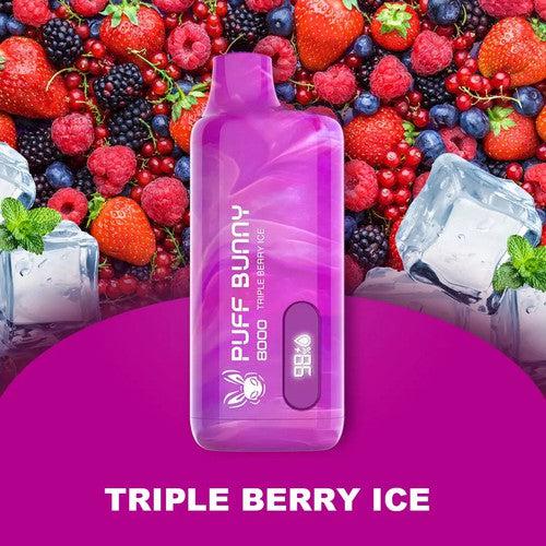 Puff Bunny 8000 Triple berry ice Flavor - Disposable Vape