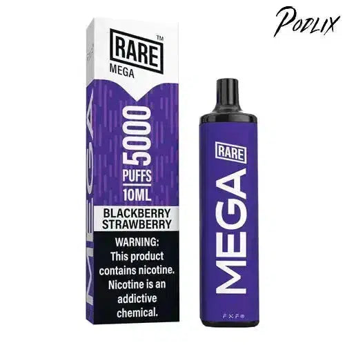 Rare Mega BLACKBERRY STRAWBERRY Flavor - Disposable Vape