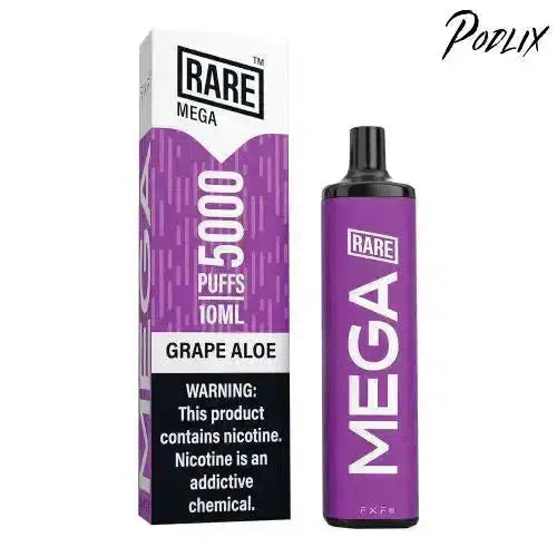 Rare Mega GRAPE ALOE Flavor - Disposable Vape