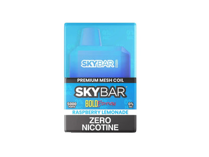 SKYBAR Bold Zero Nicotine Raspberry Lemonade Flavor - Disposable Vape