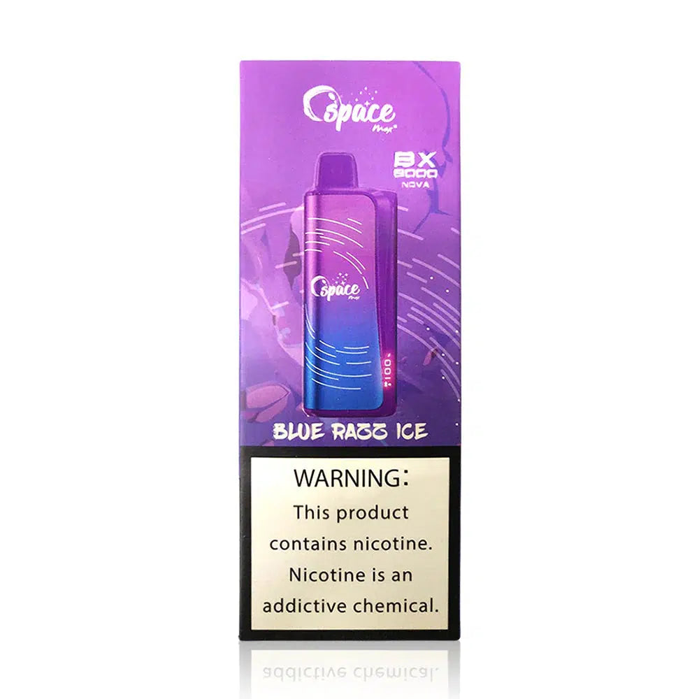 Space MAX BX8000 Blue Razz Ice Flavor - Disposable Vape