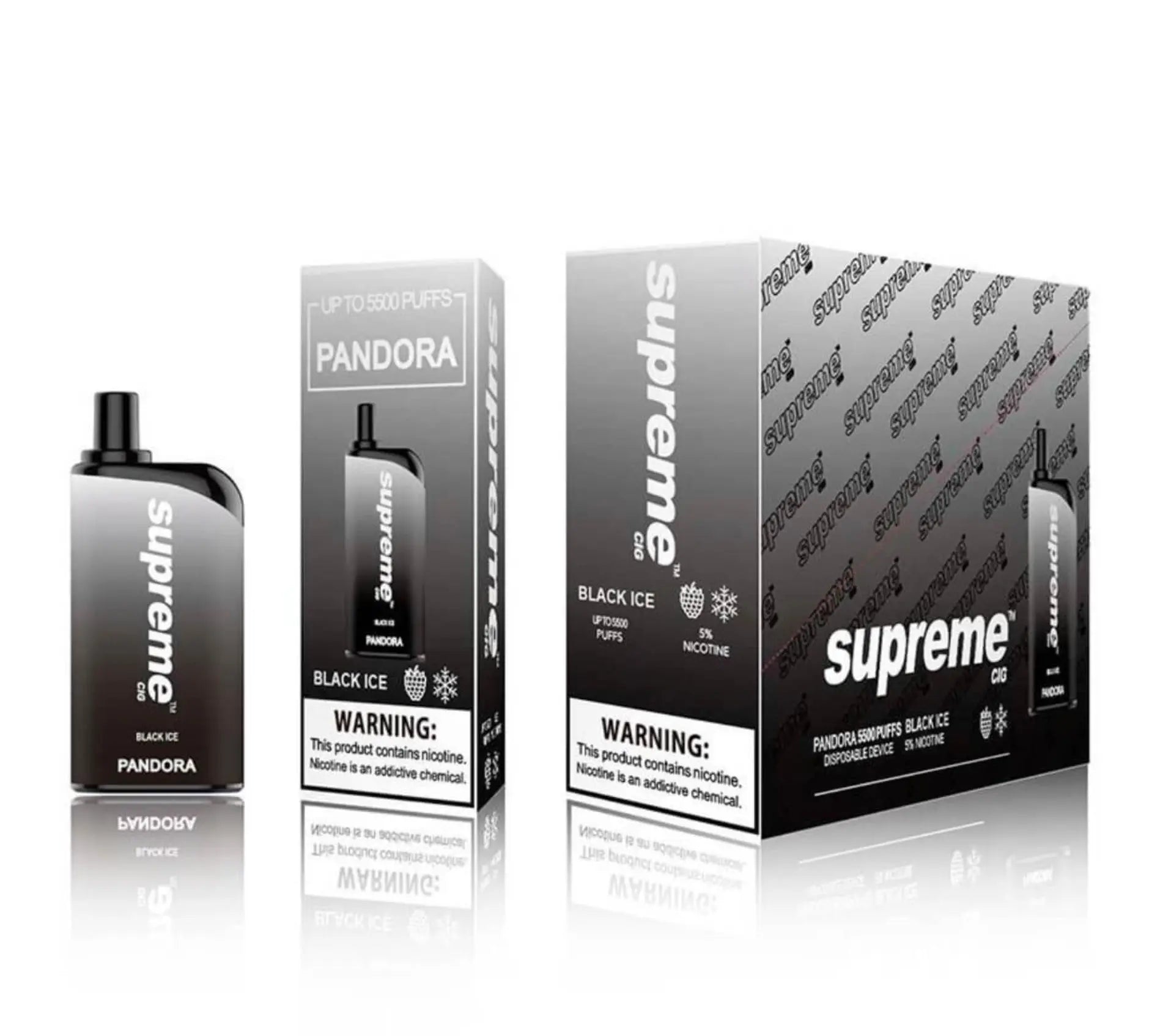 Supreme Pandora Black Ice Flavor - Disposable Vape