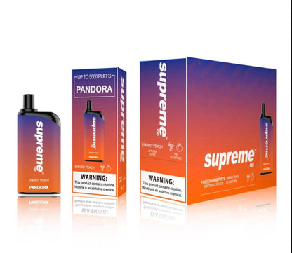 Supreme Pandora Energy Peach Flavor - Disposable Vape