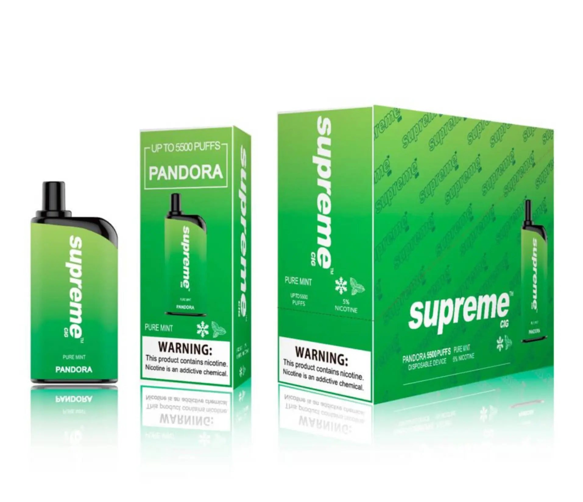 Supreme Pandora Pure Mint Flavor - Disposable Vape