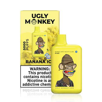 Ugly Monkey Banana Ice Flavor - Disposable Vape