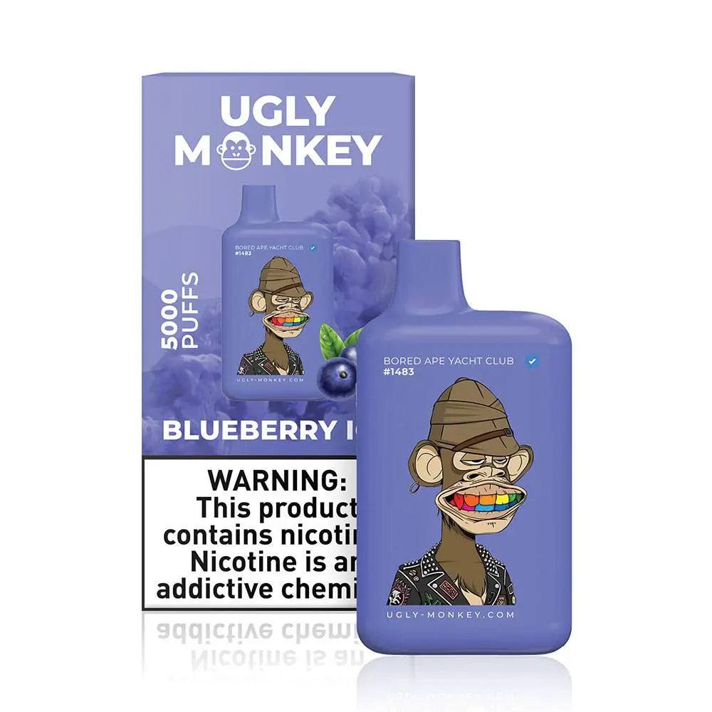Ugly Monkey Blueberry Ice Flavor - Disposable Vape