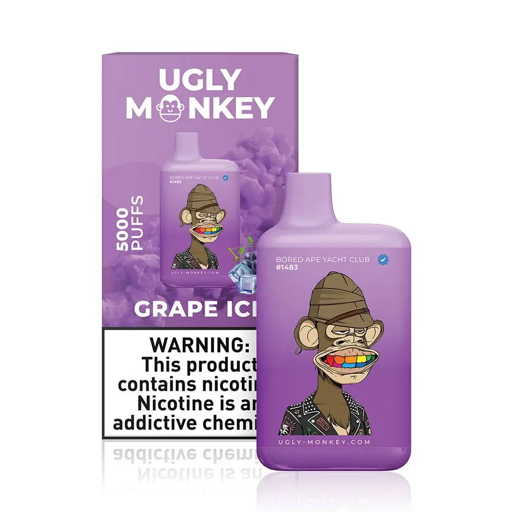 Ugly Monkey Grape Ice Flavor - Disposable Vape