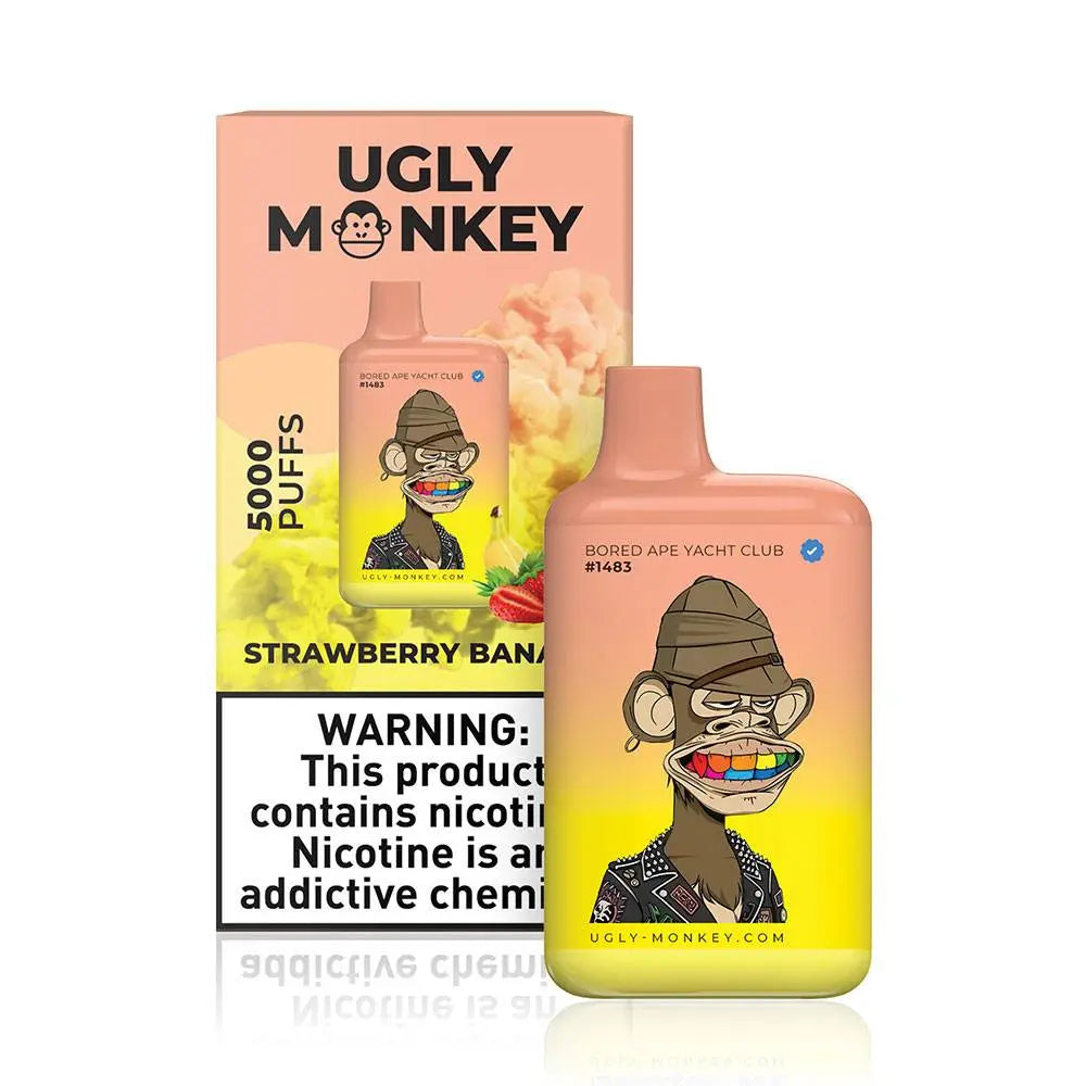 Ugly Monkey Strawberry Banana Flavor - Disposable Vape