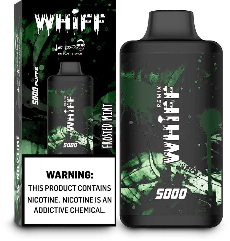 Whiff Remix Frosted Mint Flavor - Disposable Vape